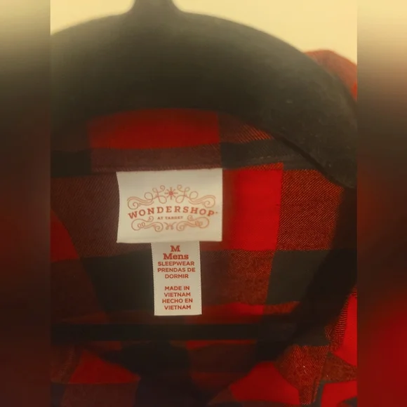 Wondershop Plaid Pajama Shirt - NWOT - Picture 5 of 5